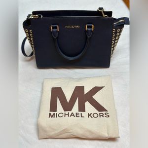 **SOLD**Michael Kors Navy Handbag